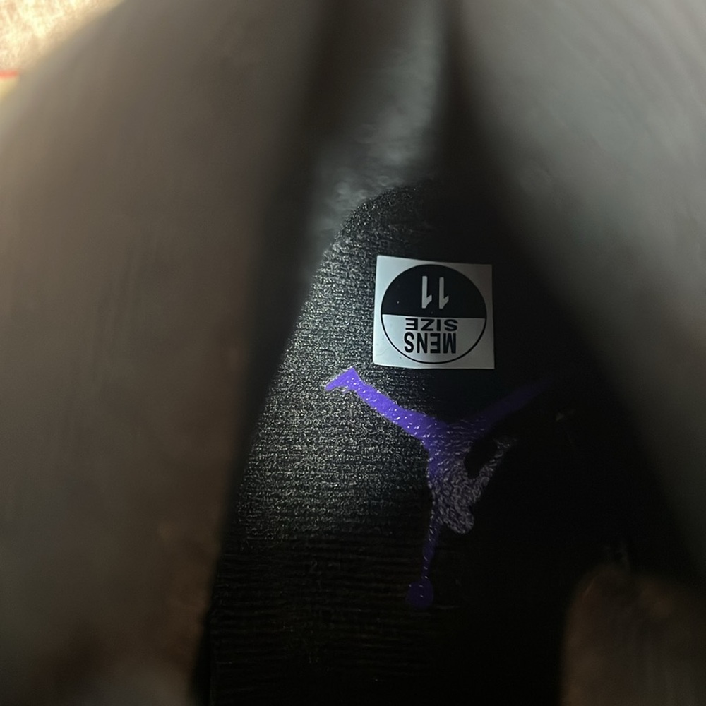 Jordan AJ12 Retro Black/Field Purple CT8013-057 - Picture 7 of 7
